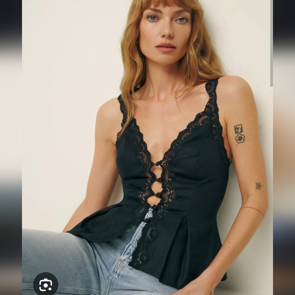 Reformation Josefina Linen Top